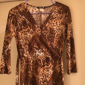 Animal Leopard Dress Size Medium